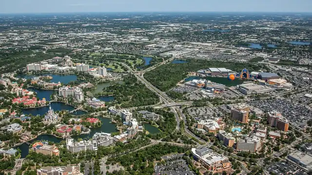 Aerial view of Central Florida